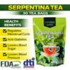 SERPENTINA LEAF TEA (30 Teabags) ALL NATURALS AND ORGANIC / FDA APPROVED / BY PURONG ORGANIKO HERBAL PRODUCTS